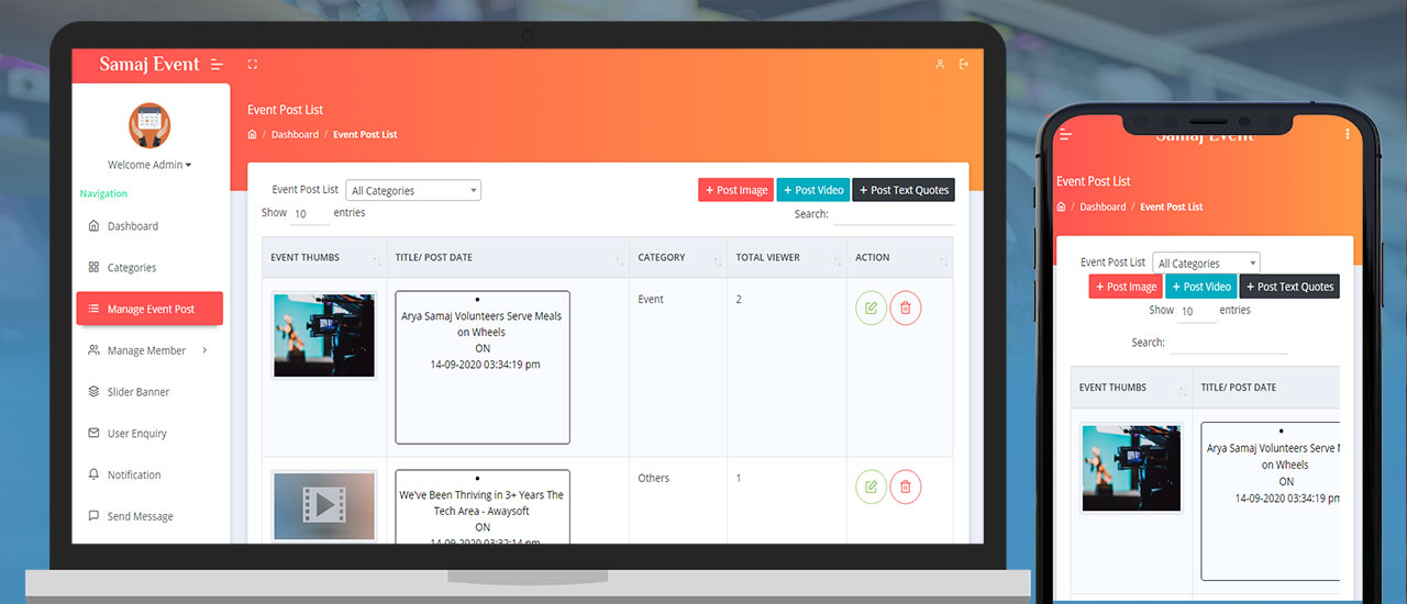 Samaj Event Admin Panel 2